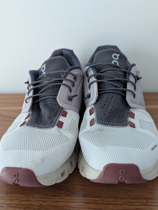 On Running Cloud 5 Pearl Frost Shoes Sneakers Women's Size 9.5 - Picture 6 of 10